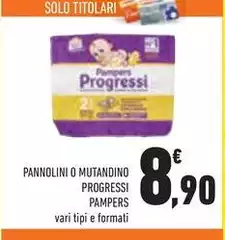 Pampers - Pannolini O Mutandino Progressi