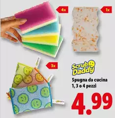 Scrub Daddy - Spugna Da Cucina 1, 3 O 4 Pezzi