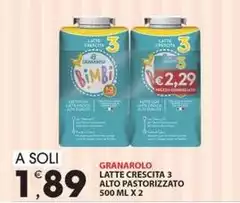 Granarolo - Latte Crescita 3 Alto Pastorizzato