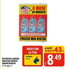 Omino Bianco - Detersivo Liquido Muschio Bianco