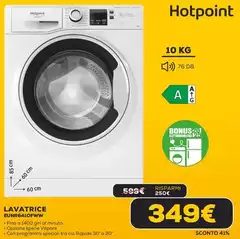 Hotpoint - Lavatrice EUNR641OFWW