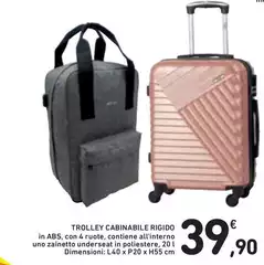 Trolley Cabinable Rigido