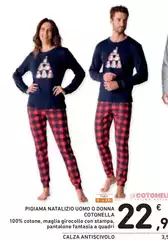 Cotonella - Pigiama Natalizio Uomo O Donna