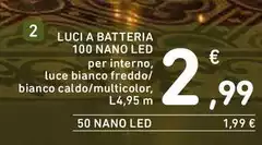 Luce - Luci A Batteria 100 Nano Led