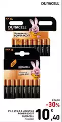 Duracell - Pile Stilo O Ministilo Power Boost Duracell - Pile Stilo O Ministilo Power Boost