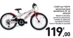 Denver - Mountain Bike Bambino/A 20" 6V