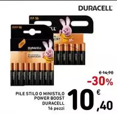 Duracell - Pile Stilo O Ministilo Power Boost Duracell - Pile Stilo O Ministilo Power Boost