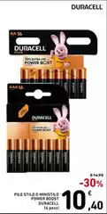 Duracell - Pile Stilo O Ministilo Power Boost Duracell - Pile Stilo O Ministilo Power Boost