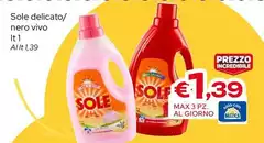 Sole - Delicato/Nero Vivo