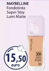 Maybelline - Fondotinta Super Stay Lumi Matte