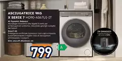Haier - Asciugatrice 9Kg X Serie 7 HD90-A367U1-IT Haier - Asciugatrice 9Kg X Serie 7 HD90-A367U1-IT