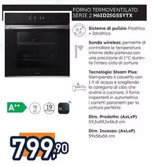 Haier - Forno Termoventilato Serie 2 H6ID25G5SYTX Haier - Forno Termoventilato Serie 2 H6ID25G5SYTX