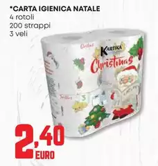 Kartika - Carta Igienica Natale Kartika - Carta Igienica Natale