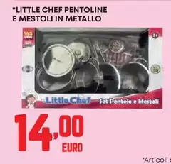 Chef - Little Pentoline E Mestoli In Metallo Chef - Little Pentoline E Mestoli In Metallo