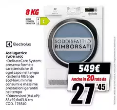 Electrolux - Asciugatrice Ewh1385s