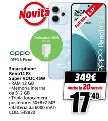 Oppo - Smartphone Reno14 Fs Super Vooc 45w Oppo - Smartphone Reno14 Fs Super Vooc 45w