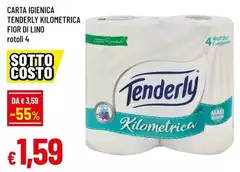 Tenderly - Carta Igienica Kilometrica Fior Di Lino Tenderly - Carta Igienica Kilometrica Fior Di Lino