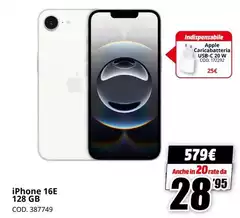 Apple - Iphone 16e 128gb