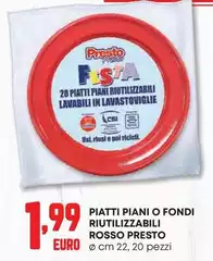 Euro verde - Piatti Piani O Fondi Riutilizzabili