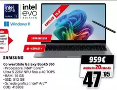 Samsung - Convertibile Galaxy Books 360 Samsung - Convertibile Galaxy Books 360