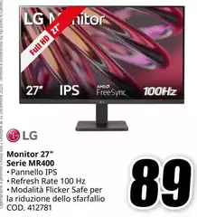 LG - Monitor 27" Serie MR400 LG - Monitor 27" Serie MR400