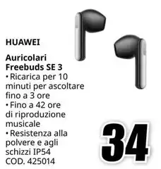 Huawei - Auricolari Freebuds Se 3