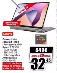Lenovo - Convertibile Ideapad Flex 5 Lenovo - Convertibile Ideapad Flex 5