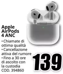 Apple - Airpods 4 Anc Apple - Airpods 4 Anc