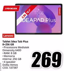 Lenovo - Tablet Idea Tab Plus 8+256 Gb