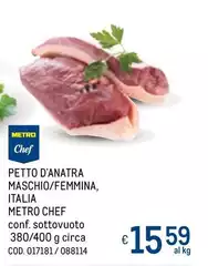 Metro chef - Petto D'anatra Maschio/Femmina Italia Metro chef - Petto D'anatra Maschio/Femmina Italia