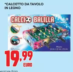 Pam - Calcetto Da Tavolo In Legno