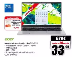Acer - Notebook Aspire Go 15 Agr15-72p Acer - Notebook Aspire Go 15 Agr15-72p