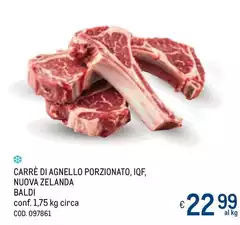 Baldi - Carre Di Agnello Porzionato, Iqf, Nuova Zelanda Baldi - Carre Di Agnello Porzionato, Iqf, Nuova Zelanda