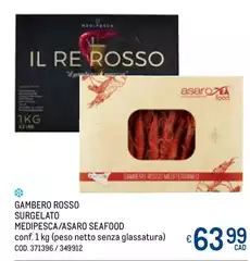 Sal seafood - Gambero Rosso Surgelato Medipesca/Asaro Sal seafood - Gambero Rosso Surgelato Medipesca/Asaro