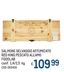 Foodlab - Salmone Selvaggio Affumicato Red King Pescato All'Amo Foodlab - Salmone Selvaggio Affumicato Red King Pescato All'Amo