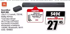 Jbl - Soundbar Bar 800 Jbl - Soundbar Bar 800