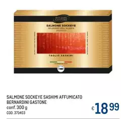 Sockeye - Salmone Sashimi Affumicato Sockeye - Salmone Sashimi Affumicato