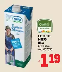 Mila - Latte Uht Intero