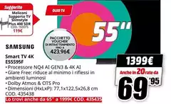 Samsung - Smart TV 4K E5599F Samsung - Smart TV 4K E5599F