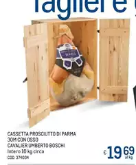 Cavalier umberto boschi - Cassetta Prosciutto Di Parma 30m Con Osso Cavalier umberto boschi - Cassetta Prosciutto Di Parma 30m Con Osso