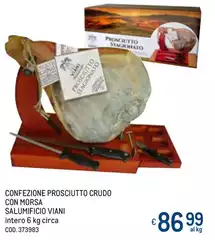 Salumificio viani - Confezione Prosciutto Crudo Con Morsa Salumificio viani - Confezione Prosciutto Crudo Con Morsa
