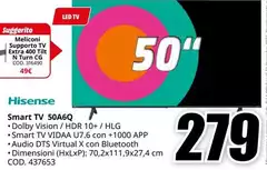 Hisense - Smart TV 50A6Q Hisense - Smart TV 50A6Q