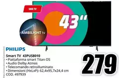 Philips - Smart TV 43PUS8010 Philips - Smart TV 43PUS8010