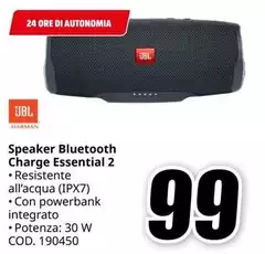 Jbl - Speaker Bluetooth Charge Essential 2 Jbl - Speaker Bluetooth Charge Essential 2