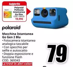 Polaroid - Macchina Istantanea Go Gen 2 Blu Polaroid - Macchina Istantanea Go Gen 2 Blu