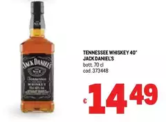 Jack Daniels - Tennessee Whiskey 40° Jack Daniels - Tennessee Whiskey 40°