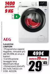 Aeg - Lavatrice LRGF694 Aeg - Lavatrice LRGF694
