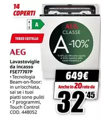 Aeg - Lavastoviglie Da Incasso FSE77707P Aeg - Lavastoviglie Da Incasso FSE77707P