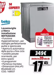 Beko - Lavastoviglie A Libera Installazione BDFN26430X