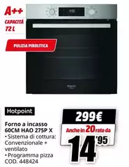 Hotpoint - Forno A Incasso 60cm Hao 27SP X Hotpoint - Forno A Incasso 60cm Hao 27SP X
